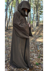 Cloakmakers.com R577-Washable Brown Wool Blend Jedi Robe w/ Pockets