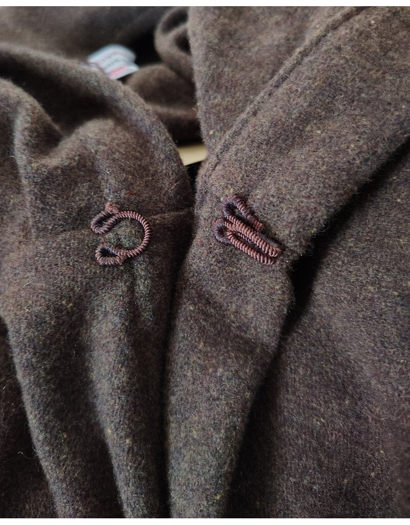 Cloakmakers.com R577-Washable Brown Wool Blend Jedi Robe w/ Pockets