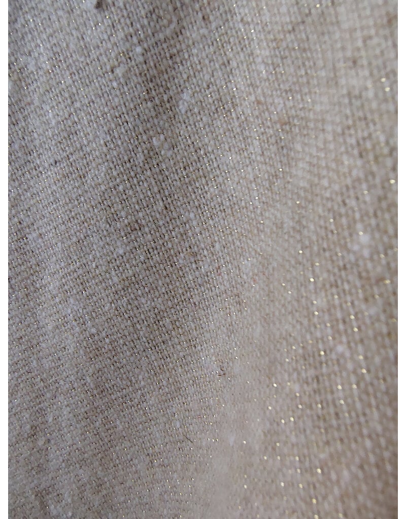 Cloakmakers.com 6012-Washable Lightweight Cream & Gold Wool Blend Cloak w/ Dark Gold Velvet Hood Lining