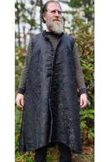 Cloakmakers.com J915-Washable Black Paisley Vest w/ Pockets