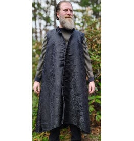 Cloakmakers.com J915-Washable Black Paisley Vest w/ Pockets