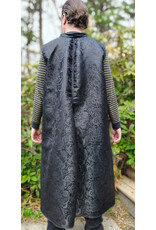 Cloakmakers.com J915-Washable Black Paisley Vest w/ Pockets