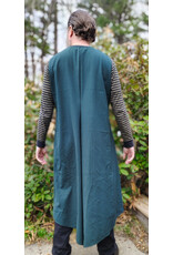 Cloakmakers.com J916-Washable Lightweight Green Wool Vest w/ Pockets