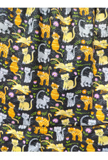 Cloakmakers.com K521-Multi-Color Cat Pleated Skirt w/ Yellow Panel Inserts