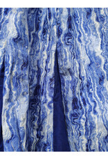 Cloakmakers.com K523-Blue & White  Cloud Layer Tie Die Skirt w/ Blue Panel Inserts