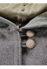 Cloakmakers.com 6017-Washable Green & Brown Ranger Mantle Cloak w/ Green Velveteen Hood Lining & Interior Pockets