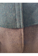 Cloakmakers.com 6017-Washable Green & Brown Ranger Mantle Cloak w/ Green Velveteen Hood Lining & Interior Pockets