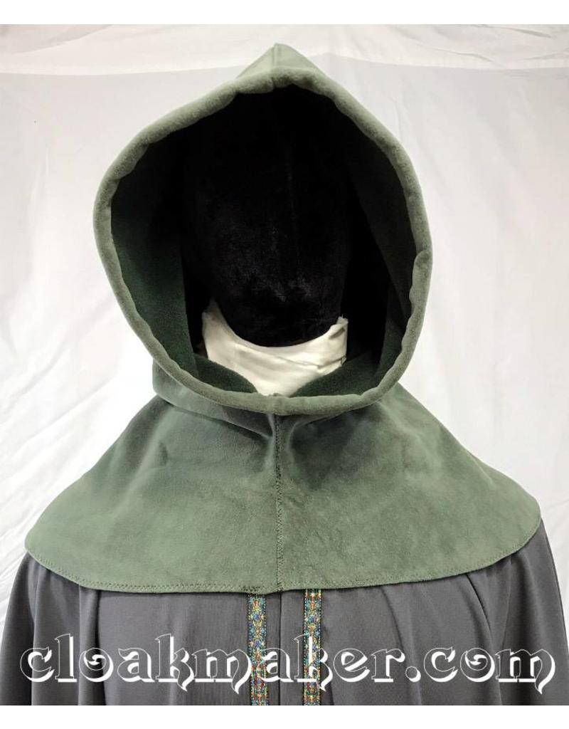 Cloakmakers.com H153 - Hood in Sage Green Windpro Fleece, Heavyweight