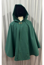 Cloakmakers.com 6032-Washable Green Raincoat Ruana Cloak w/ Pockets
