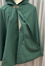 Cloakmakers.com 6032-Washable Green Raincoat Ruana Cloak w/ Pockets