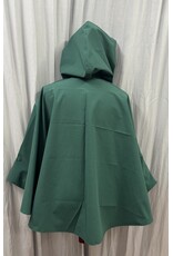 Cloakmakers.com 6032-Washable Green Raincoat Ruana Cloak w/ Pockets