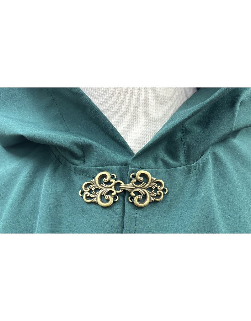 Cloakmakers.com 6032-Washable Green Raincoat Ruana Cloak w/ Pockets