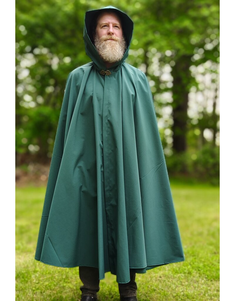 Cloakmakers.com 6033-Long Green Rain Cloak