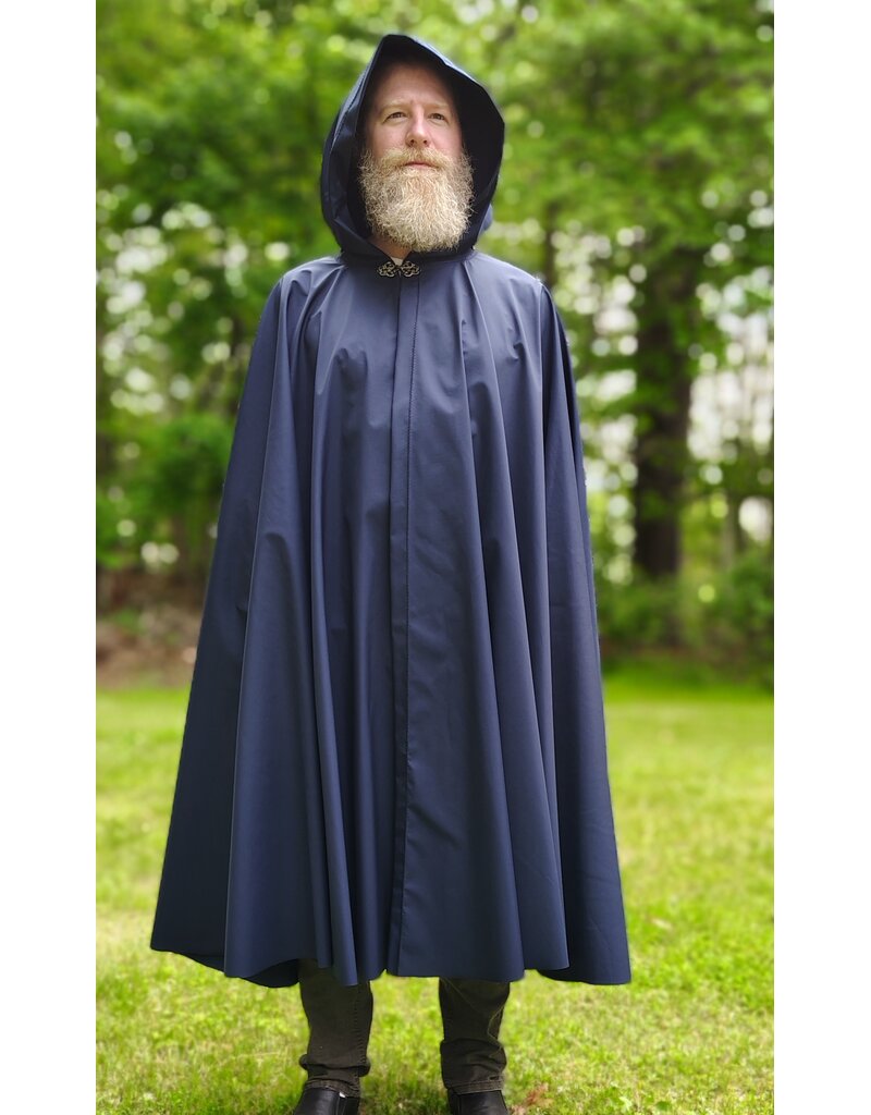 Cloakmakers.com 6031 - Washable Blue Raincoat Fleece Cloak