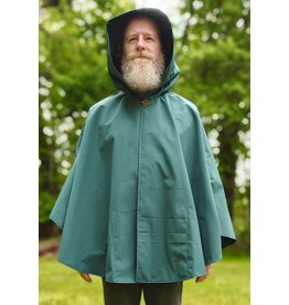 Cloakmakers.com 6032-Washable Green Raincoat Ruana Cloak w/ Pockets