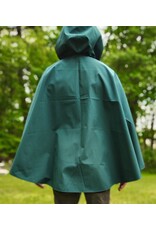 Cloakmakers.com 6032-Washable Green Raincoat Ruana Cloak w/ Pockets