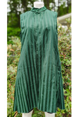 Cloakmakers.com J922-Washable Emerald Green Striped Vest w/ Pockets