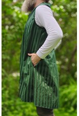 Cloakmakers.com J922-Washable Emerald Green Striped Vest w/ Pockets