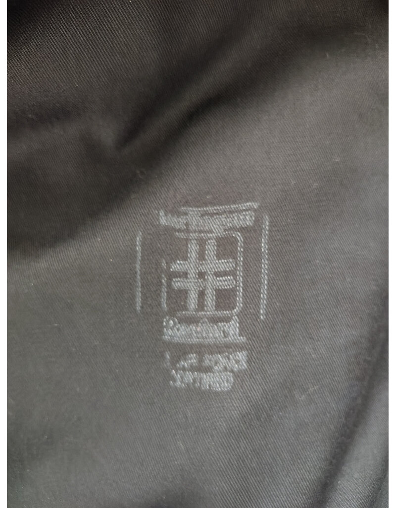 Cloakmakers.com 6042-Washable Black Wool Woven Blend Cloak w/ Dark Purple Velvet Hood Lining & Rain Resistance
