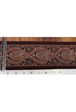 Cloakmakers.com Paisley Wide Trim, Red/Gold on Dark Red