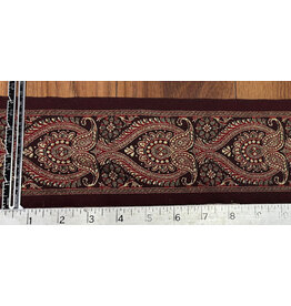 Cloakmakers.com Paisley Wide Trim, Red/Gold on Dark Red