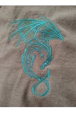 Cloakmakers.com 5794-Washable Lightweight Short Ranger Cloak w/ Green Dragon Embroidery