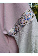 Cloakmakers.com G1200-Washable Light Pink Faux Wool Gown w/ White Cotton Drop Sleeves & Pockets