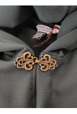 Cloakmakers.com 6077-Washable Hard Face Forest Green Fleece Cloak w/ Rain Resistance