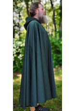 Cloakmakers.com 6079-Washable Long Forest Green Hard Face Fleece Cloak w/ Rain Resistance