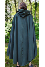 Cloakmakers.com 6079-Washable Long Forest Green Hard Face Fleece Cloak w/ Rain Resistance