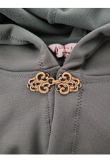 Cloakmakers.com 6079-Washable Long Forest Green Hard Face Fleece Cloak w/ Rain Resistance