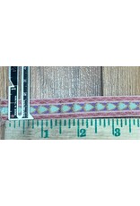 Cloakmakers.com Bordered Kite Trim - Blue and Purple on Pink