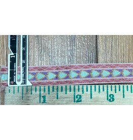 Cloakmakers.com Bordered Kite Trim - Blue and Purple on Pink