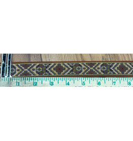 Cloakmakers.com Early Period Crosses and Chevron - Blue and Red on Cream