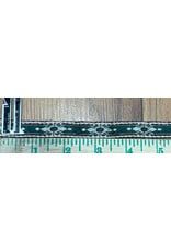 Cloakmakers.com Medallion Bordered Simple Trim - Ivory and Green on Burgundy