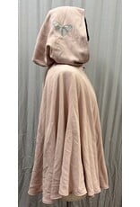 Cloakmakers.com 6080 - Washable Short Pink Wool Blend Cloak w/Butterfly Wing Embroidery