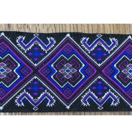 Cloakmakers.com Diamond and Horn Trim - Purple and Blue on Blacl