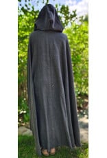 Cloakmakers.com 6087-Washable Lightweight Grey Wool Cloak w/ Silver Tone Clasp