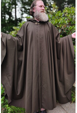 Cloakmakers.com 6089-Washable Dark Greenish Brown Wool Blend Cloak w/ Dark Green Hood Lining