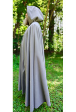 Cloakmakers.com 6091-Washable Grey Fleece Cloak w/ Wind & Rain Resistance