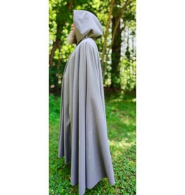 Cloakmakers.com 6091-Washable Grey Fleece Cloak w/ Wind & Rain Resistance