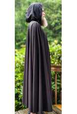 Cloakmakers.com 6094-Washable Very Lightweight Black Raincloak w/ Silver Tone Clasp