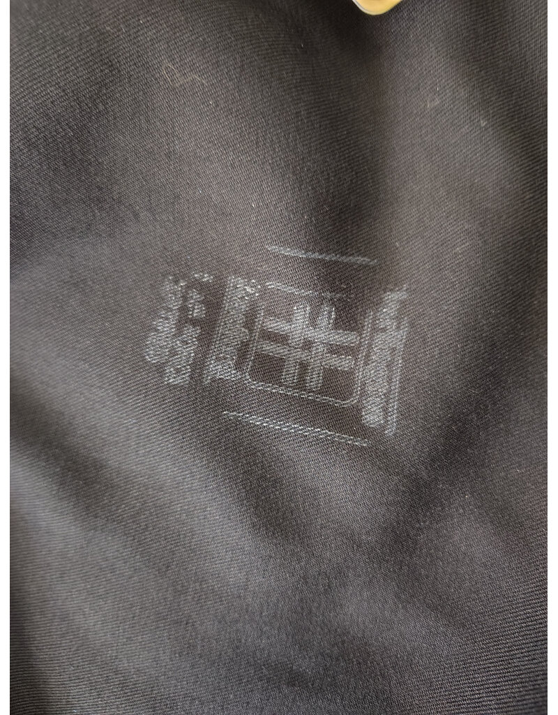 Cloakmakers.com 6095-Washable Black Woven Wool Short Cloak w/ Red Wine Velvet Hood Lining & Two Interior Pockets