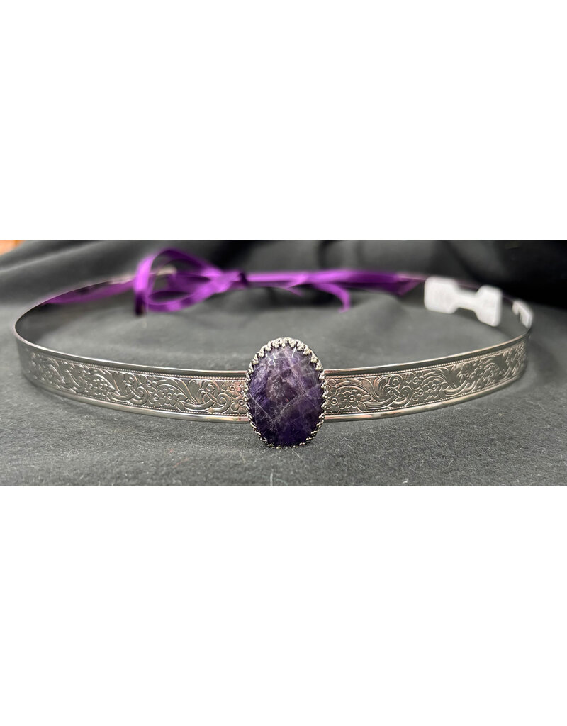 Cloakmakers.com Purple Amythest on Acanthus Band Circlet
