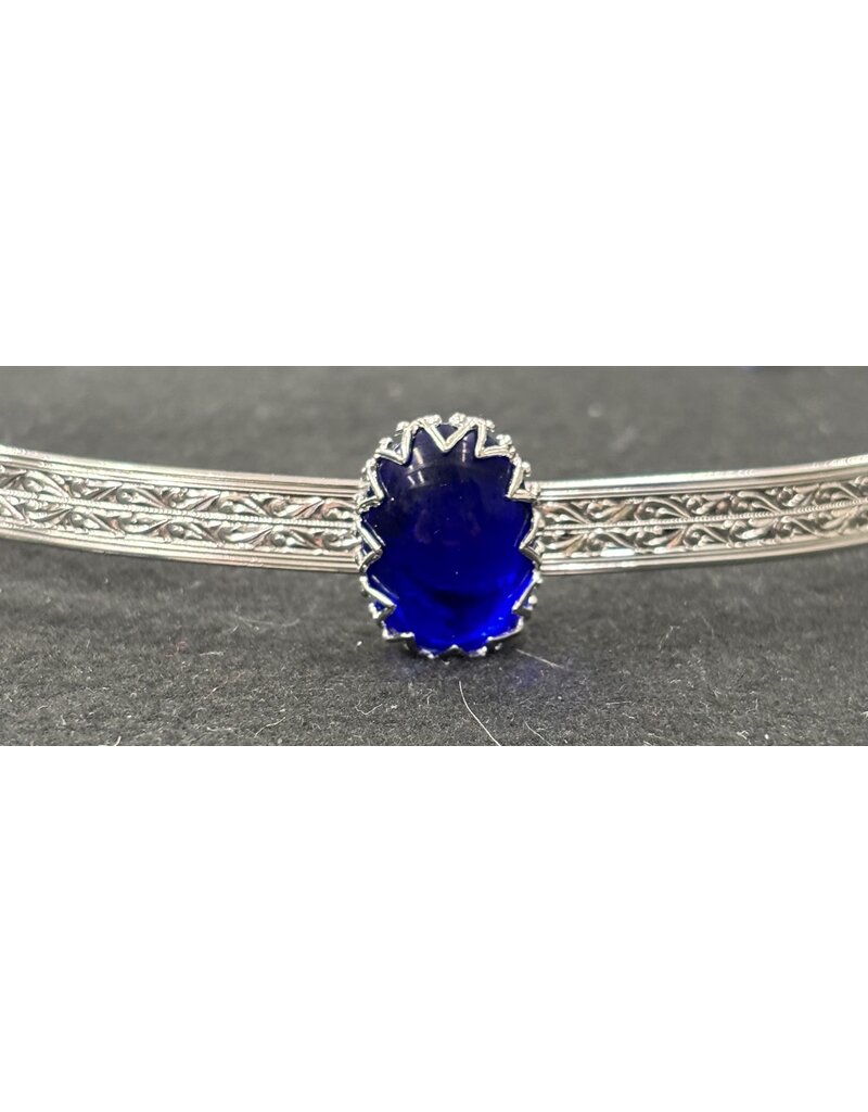 Cloakmakers.com Blue Glass Stone on Geometric Band Circlet