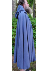 Cloakmakers.com 6106-Washable Lavender Wool Cloak w/ Blue Velvet Hood Lining & Gothic Rose Clasp