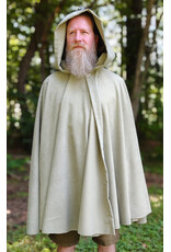 Cloakmakers.com 6136-Washable Lichen Green Cloak w/ Herringbone Pattern & Silver Tone Clasp