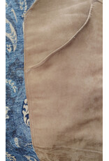 Cloakmakers.com 6161-Washable Blue & Brown Floral Brocade Cloak w/ Blue Velvet Hood Lining & Four Pockets