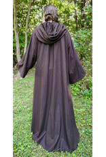 Cloakmakers.com R580-Washable Dark Brown Wool Blend Jedi/Mage Robe w/ Hook & Eye Clasp & Pockets