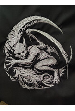 Cloakmakers.com 6170-Washable Lightweight Black Raincloak w/ Dual Gargoyle Embroidery & Interior Pockets